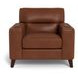 Elwyn Pecan Leather Living Room Set