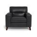 Elwyn Black Leather Living Room Set