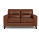 Elwyn Pecan Leather Living Room Set