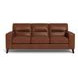 Elwyn Pecan Leather 87" Sofa