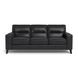 Elwyn Black Leather Living Room Set