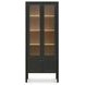 Hannah Black 4 Glass Door Tall Cabinet