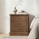 Clarence Warm Brown 3 Drawer Nightstand