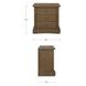 Clarence Warm Brown 3 Drawer Nightstand