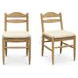 Tate Beige Upholstered Dining Chair Set of 2