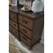 Sugar Mill Spiced Rum 9 Drawer Dresser with Arched Mirror