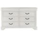 Lyndhurst Vintage White and Beige Upholstered Storage Sleigh Bedroom Set