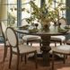 Emerson Dark Brown Wood Round Dining Table