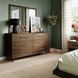 Emery Walnut 6 Drawer Dresser