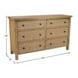 Emilia Natural 6 Drawer Dresser