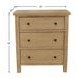 Emilia Natural 3 Drawer Small Chest
