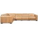Billings Brown 6 Piece Leather Power Motion Sectional