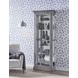 Medley Gray 2 Side Entry Door Accent Curio Cabinet with LED Lighting