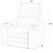 Axion Autumn Black Leather Zero Gravity Power Recliner with USB Charging