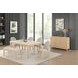 Essence Natural and White 3 Door Marble Top Server