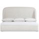 Loggia Aria and Beige Performance Fabric Queen Upholstered Shelter Bed