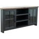 Essex Black and Whiskey 67" Corner TV Stand