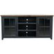 Essex Black and Whiskey 67" Corner TV Stand