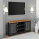 Essex Black and Whiskey 67" Corner TV Stand