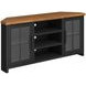 Essex Black and Whiskey 67" Corner TV Stand