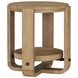 Escape Glazed Natural Oak Round End Table