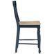 Darcy Blue and Brown Counter Height Chair Set of 2