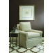 SF54 Marble And Polished Steel Accent Table