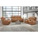 Belmont Lyric Caramel Leather Zero Gravity Power Recliner with USB Charging