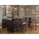 Comfort Anthracite Black upholstered Bar Stool