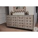 Hearthwood Wooden Weave Grey Wash 4 Door Credenza