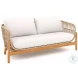 Solstice Beige Linen Outdoor Loveseat