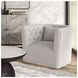 Everly Taupe Swivel Accent Chair