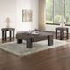 Salina Espresso Square Occassional Table Set