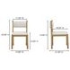 Villetta Gray and White Upholstered Dining Chair Set of 2