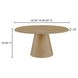 Tutto Natural 60" Round Dining Table