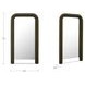 Ellison Olive Upholstered Rectangular Floor Mirror