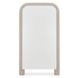 Ellison Beige Upholstered Rectangular Floor Mirror