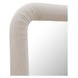 Ellison Beige Upholstered Rectangular Floor Mirror