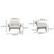 Cardero Ivory Upholstered Lounge Chair