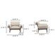 Cardero Beige Upholstered Lounge Chair