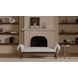Cardero Ivory and Brown Upholstered Daybed