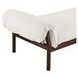 Cardero Ivory and Brown Upholstered Daybed