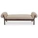 Cardero Beige and Brown Upholstered Daybed