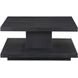 Canyon Black Square Cocktail Table with Casters
