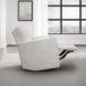 Trenton Acadia White Manual Swivel Glider Recliner with Pillows