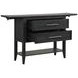 Sable Crest Black Extendable Drop Leaf Server