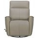 Roxy Abby Light Gray Leather Manual Swivel Glider Recliner