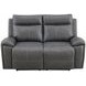 Gaston Gray Manual Reclining Living Room Set
