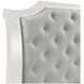 Lyndhurst Vintage White and Beige King Upholstered Storage Sleigh Bed