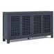 Rio Blue 4 Door Accent Cabinet